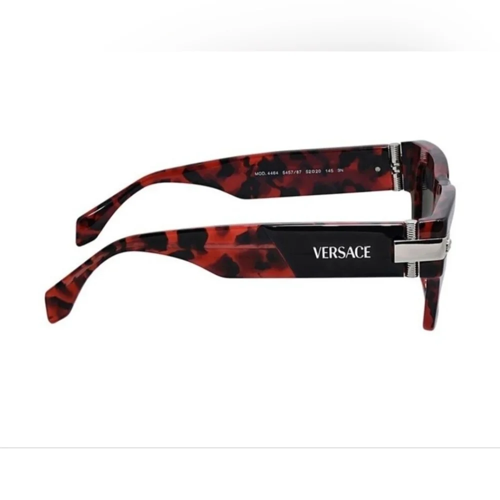 Versace (Unisex) VE4464 52mm Sunglasses Top Black /Red Havana (NWT)